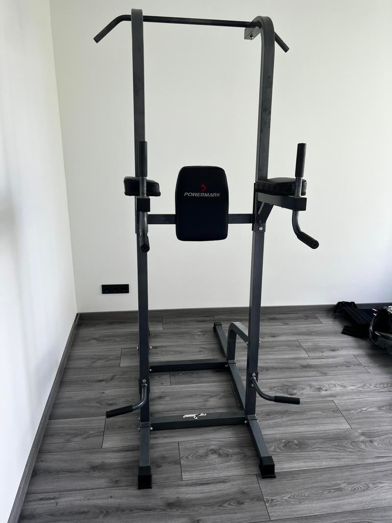 PowerMark Power Tower - Optrekstation / Dipstation, Sport en Fitness, Ophalen, Zo goed als nieuw, Overige typen