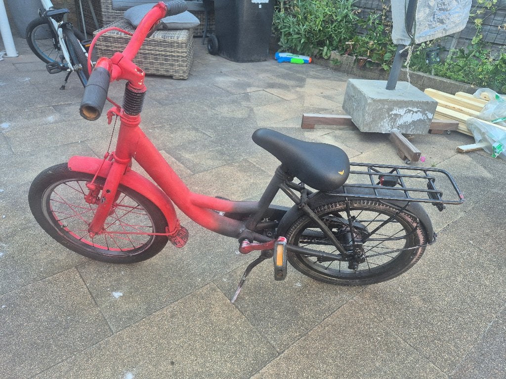 Kinderfiets 16 inch, Fietsen en Brommers, Fietsen | Kinderfietsjes, Gebruikt, 16 tot 20 inch, Terugtraprem, Ophalen