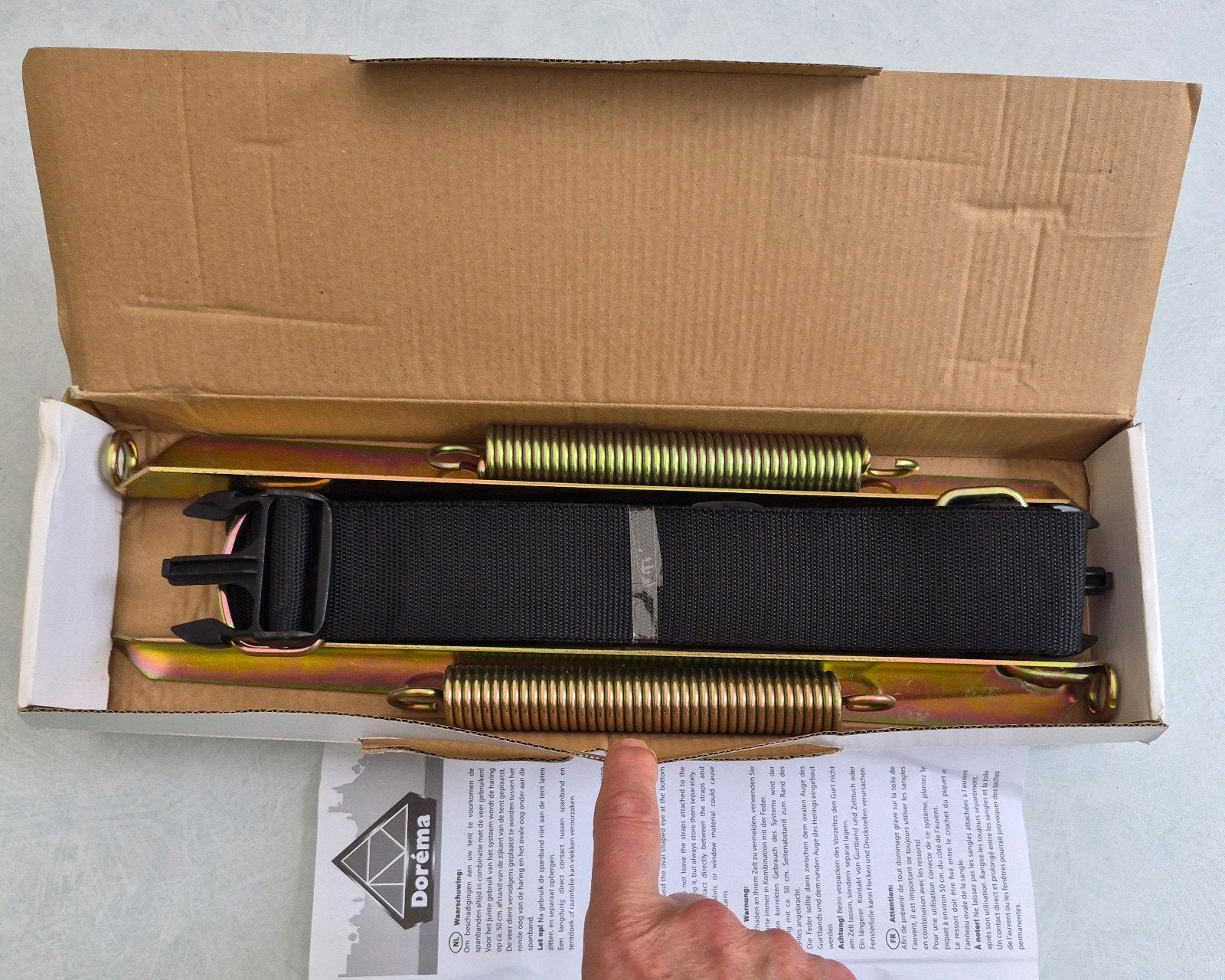 Nieuwe Dorema stormbandset Save Lock System voortenten/luife, Ophalen of Verzenden, Nieuw