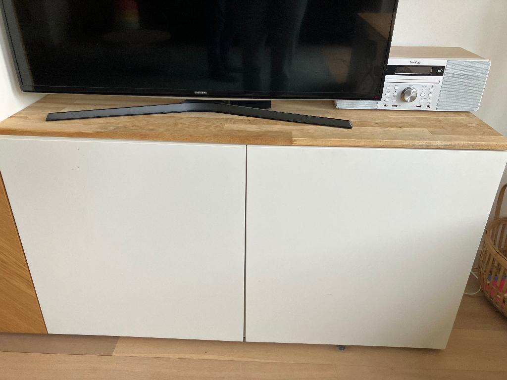 Besta IKEA 2 kasten met witte deurtjes, Ophalen, Gebruikt, 50 tot 100 cm, Minder dan 100 cm
