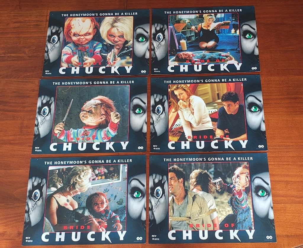 Bride of Chucky lobby cards, Verzamelen, Ophalen, Gebruikt, Film en Tv