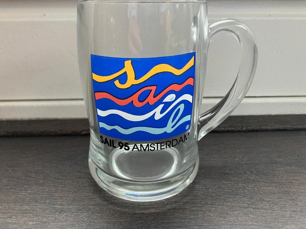 Sail Amsterdam 1995 bierpul – Origineel – Collector’s Item, Ophalen of Verzenden, Zo goed als nieuw, Gebruiksvoorwerp