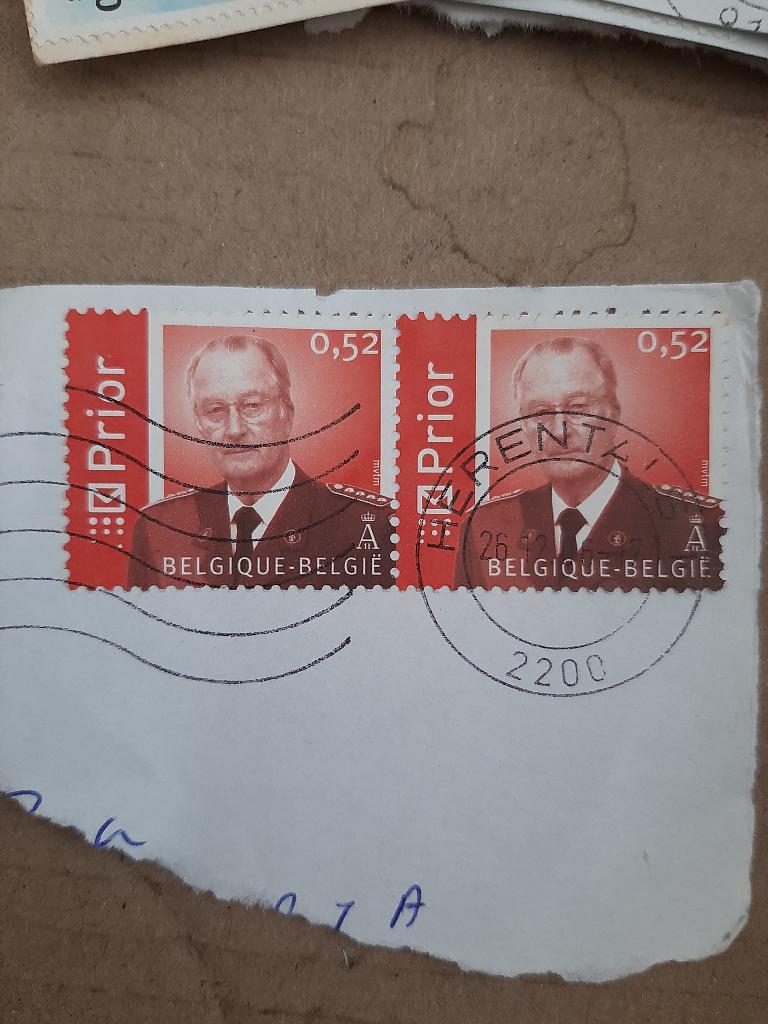 Belgie Priority zegels, Verzenden, Gestempeld