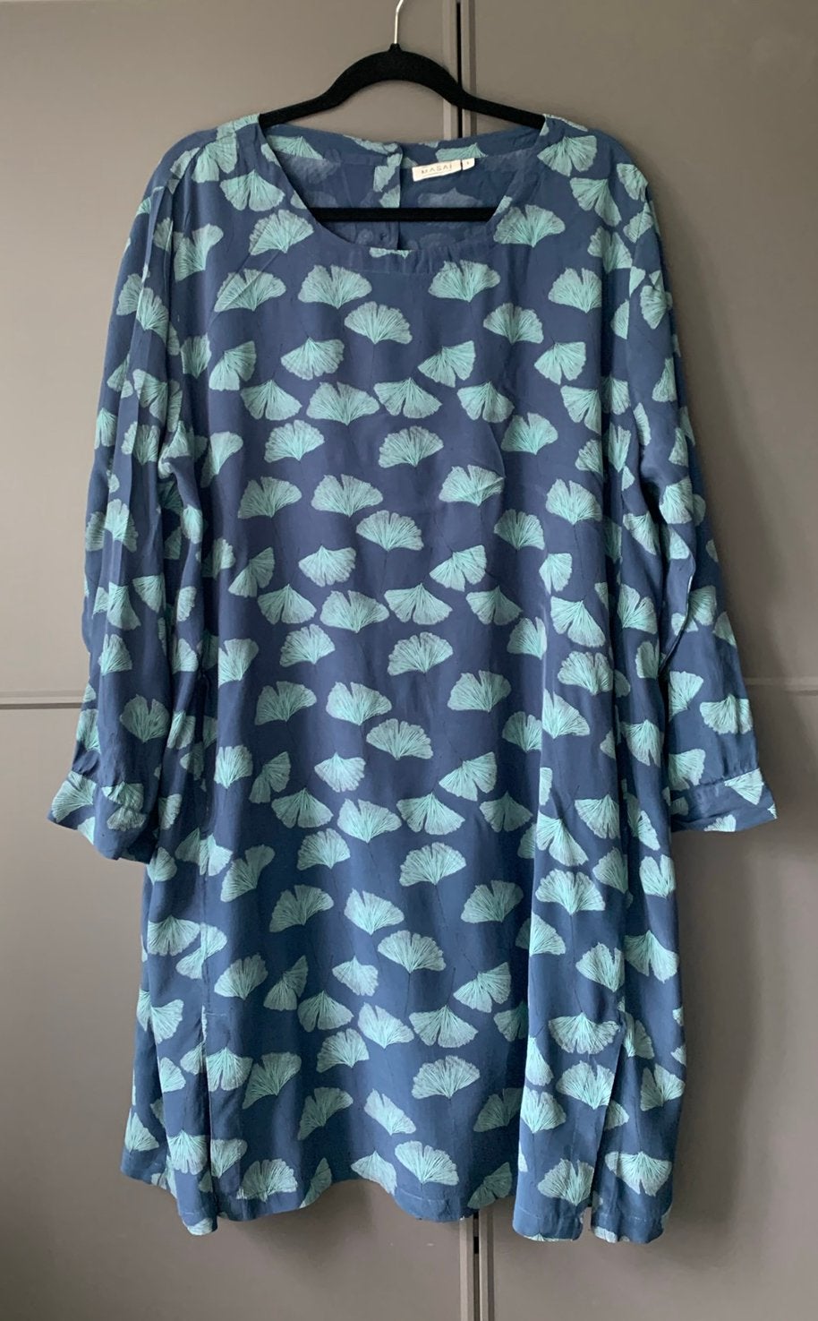 Masai viscose jurk relaxed recht model, maat XXL 44 / 46, Maat 46/48 (XL) of groter, Zo goed als nieuw, Knielengte, Verzenden