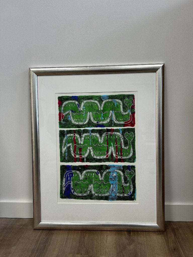 Ans van Dijk - kunstwerk, Ophalen, Ingelijst, Dieren