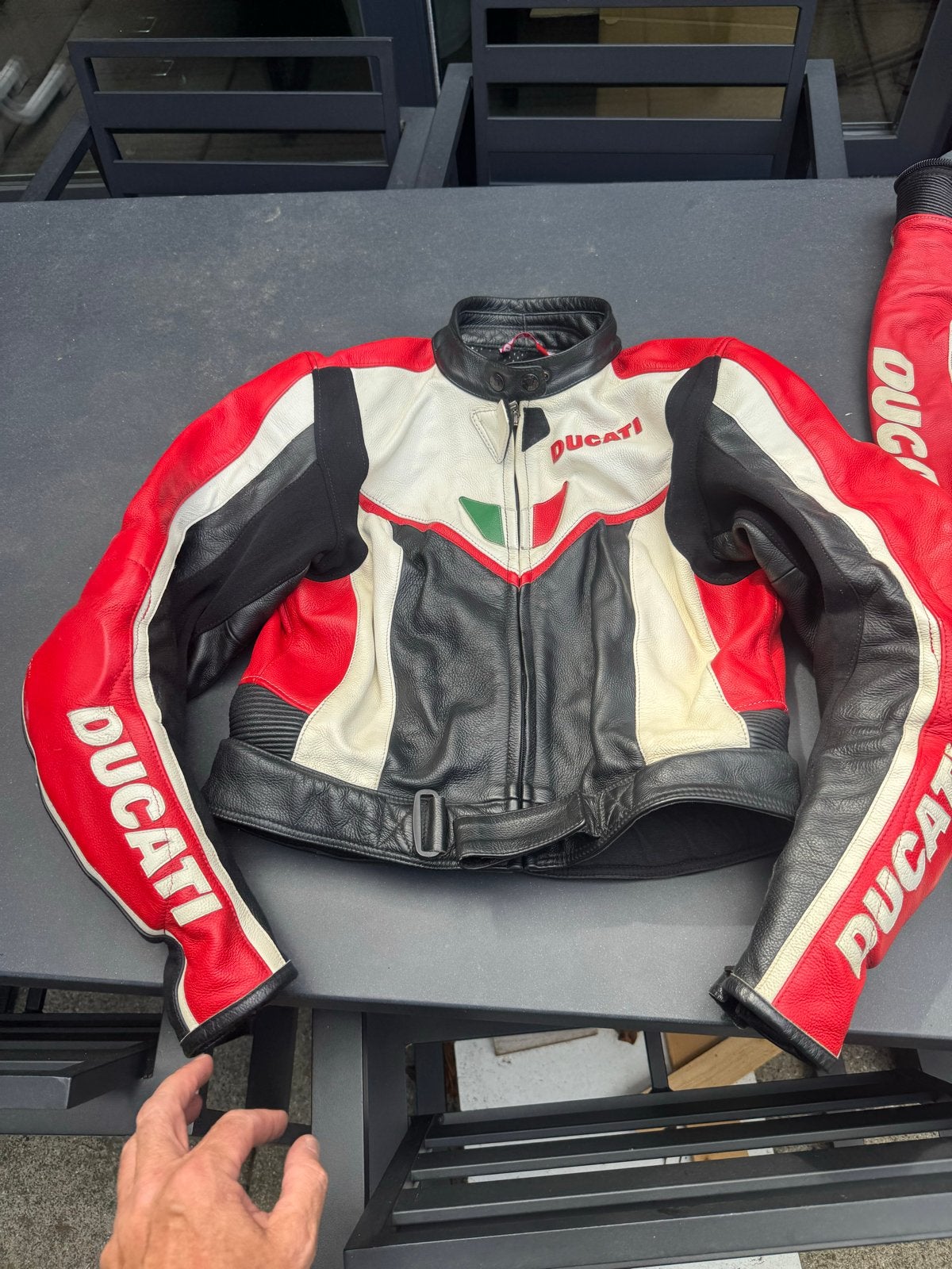 Ducati by Dainese leren combipak (jas en broek), Ophalen of Verzenden, Tweedehands, Heren, Combipak