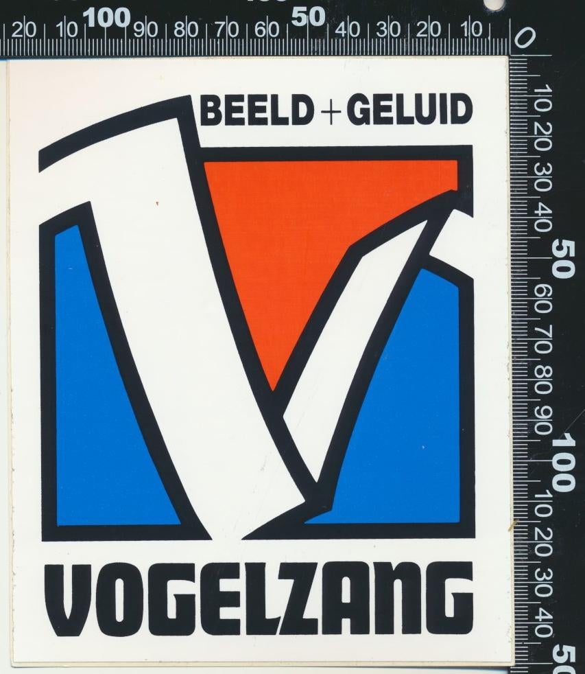 Sticker: Vogelzang Beeld en Geluid (2), Ophalen of Verzenden, Zo goed als nieuw, Bedrijf of Vereniging