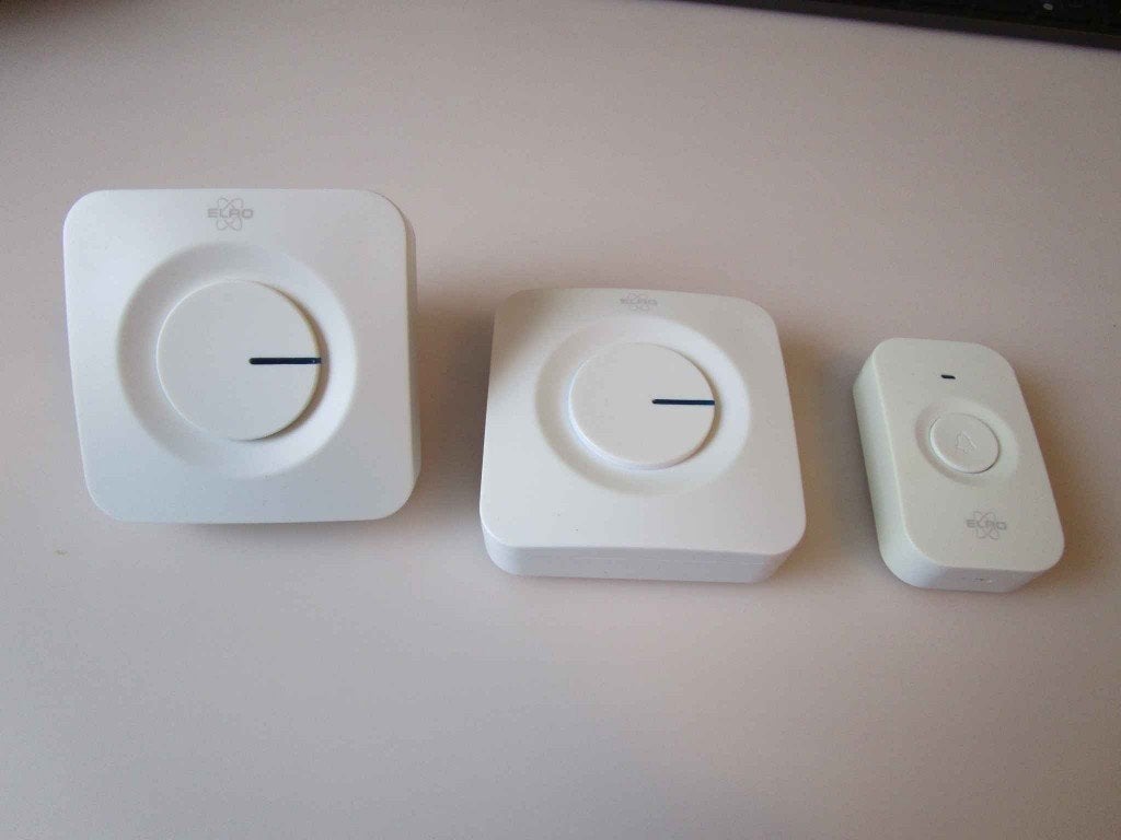 Draadloze Deurbel Set – Plug-in + Batterij (ELRO DB3000), Ophalen of Verzenden, Gebruikt, Draadloos