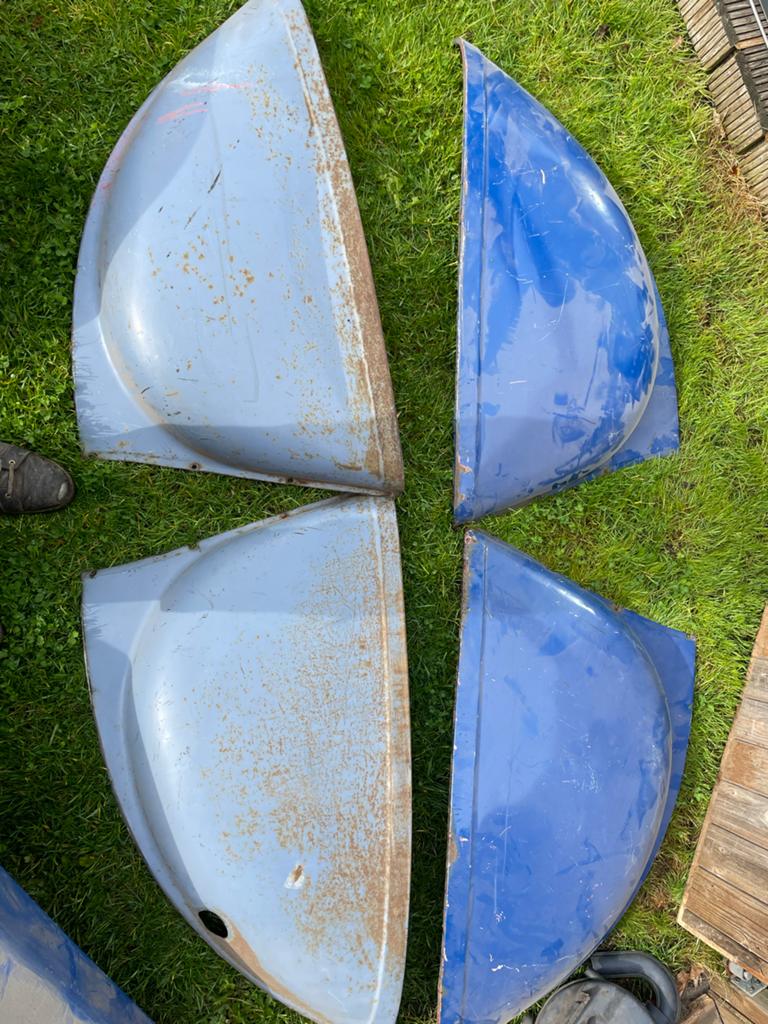 Diverse 2cv6 onderdelen - Motorkap, spatborden, deuren, Ophalen, Gebruikt, Citroën