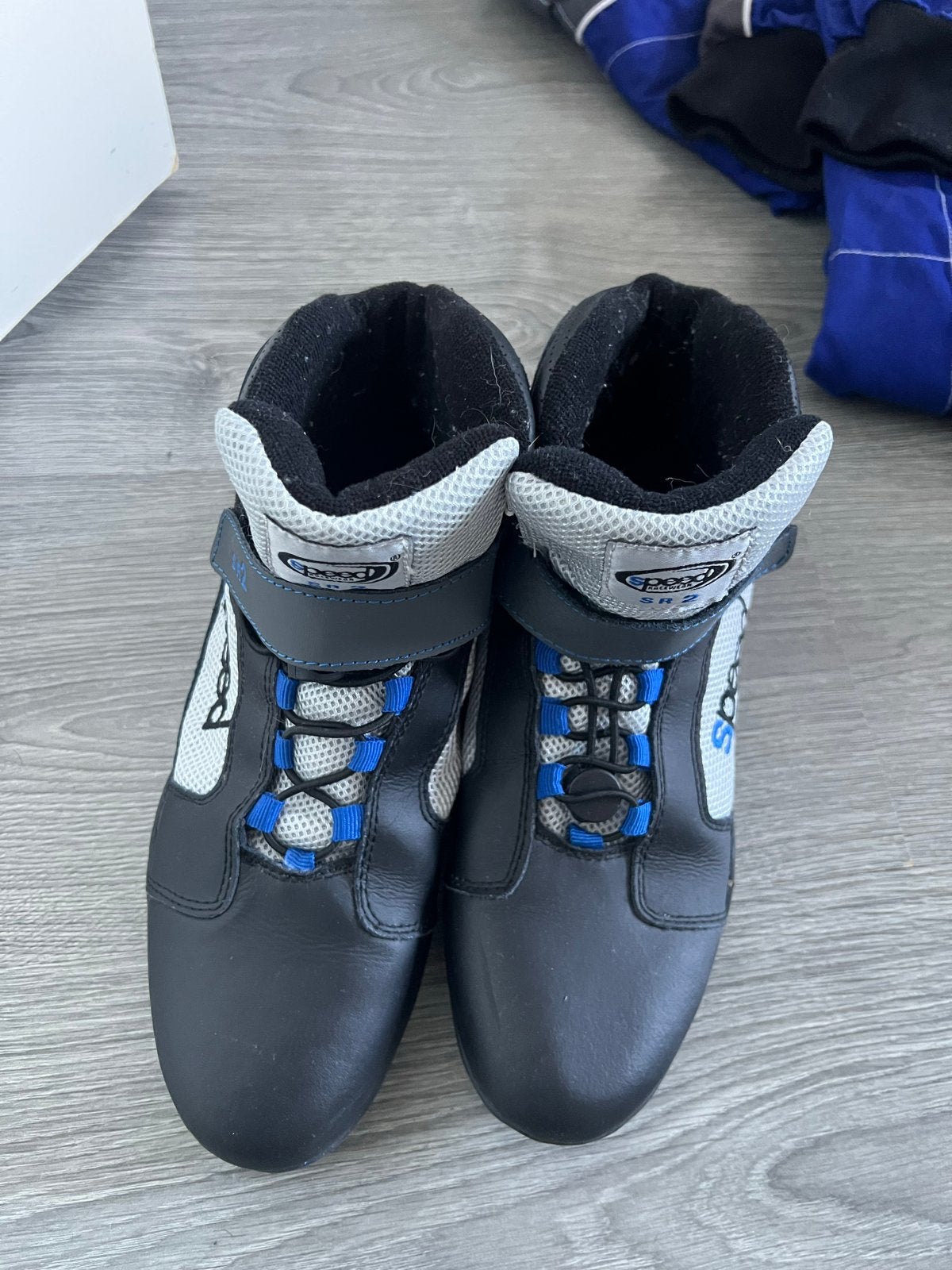 Speed Kart Schoenen - Maat 40- Zwart/Blauw, Ophalen, Gebruikt, Kleding of Schoenen