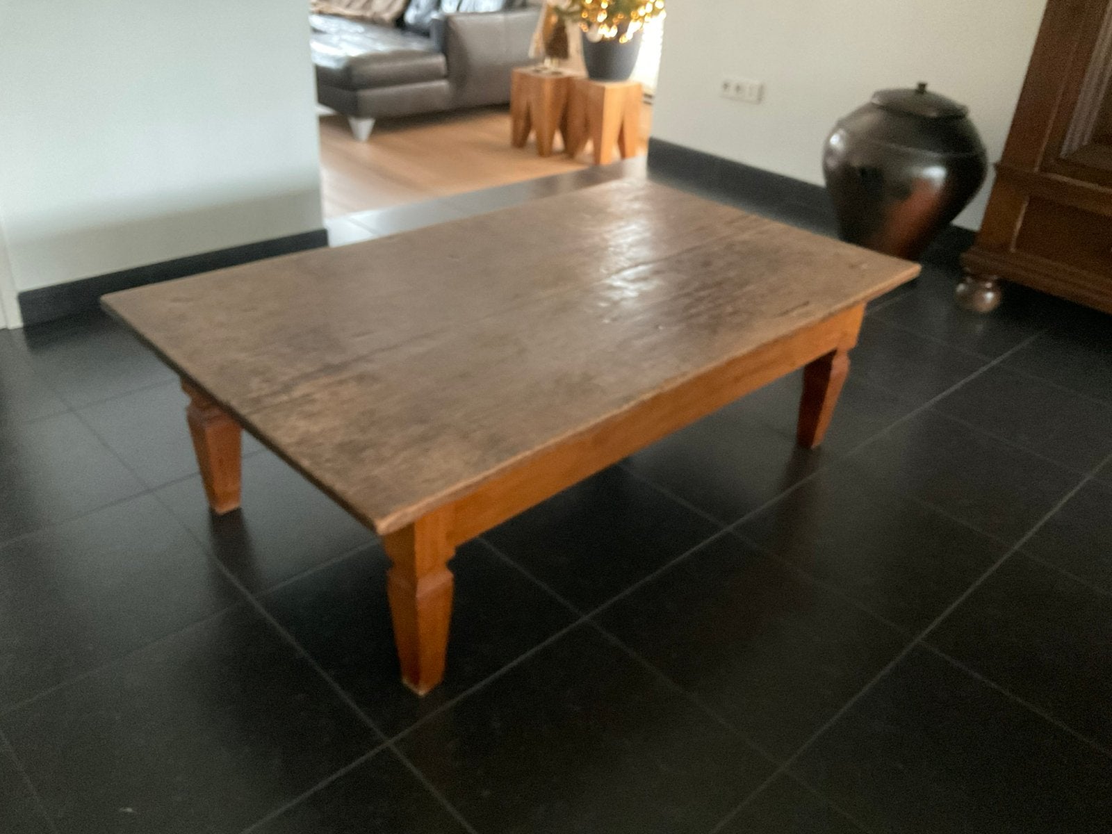 Antieke Franse salontafel, Ophalen, 100 tot 150 cm, 50 tot 100 cm, Zo goed als nieuw
