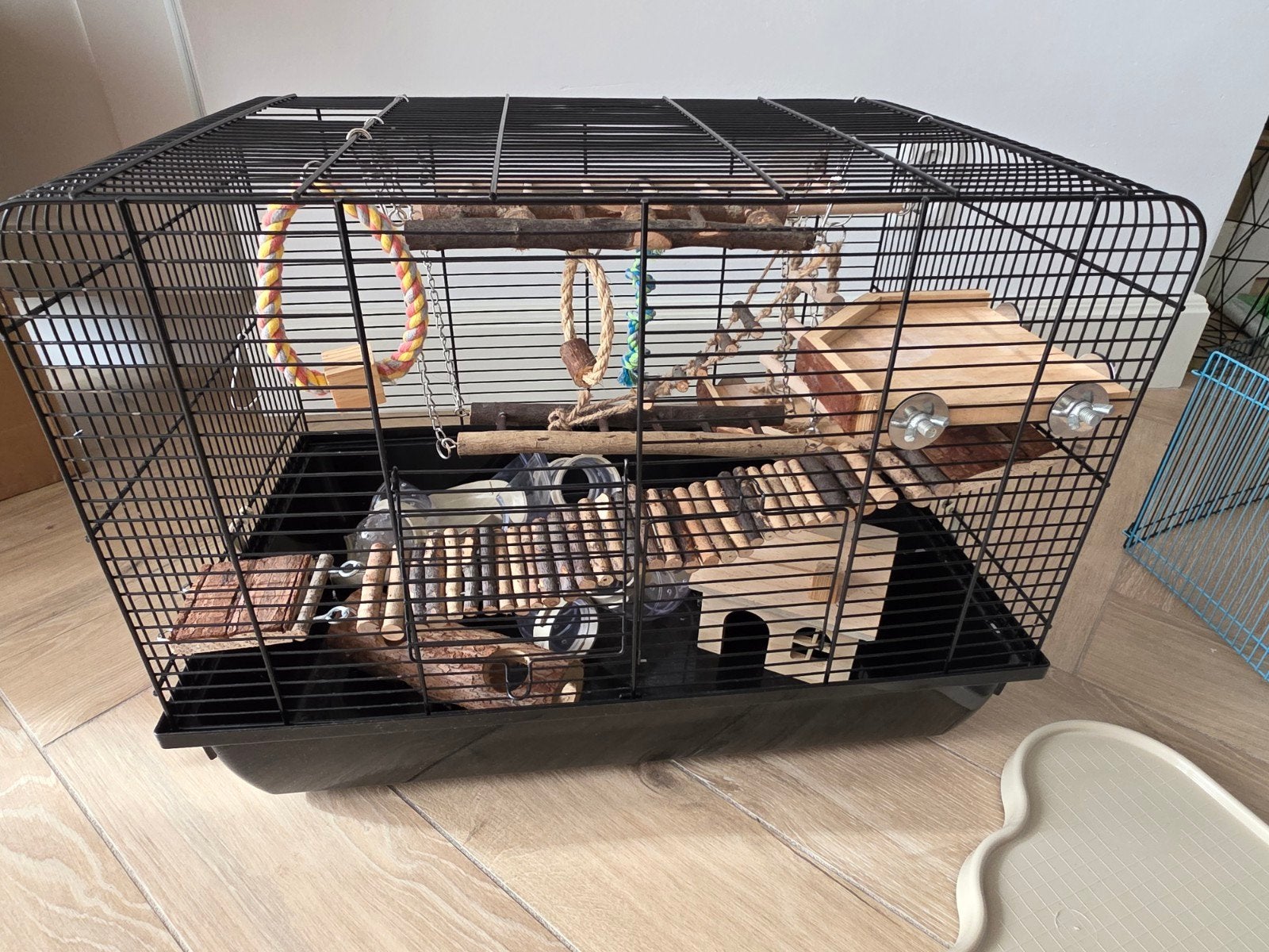 Hamsterkooi + Ren + allerlei toebehoren incl. Bodembedekking, Dieren en Toebehoren, Knaagdieren en Konijnen | Hokken en Kooien