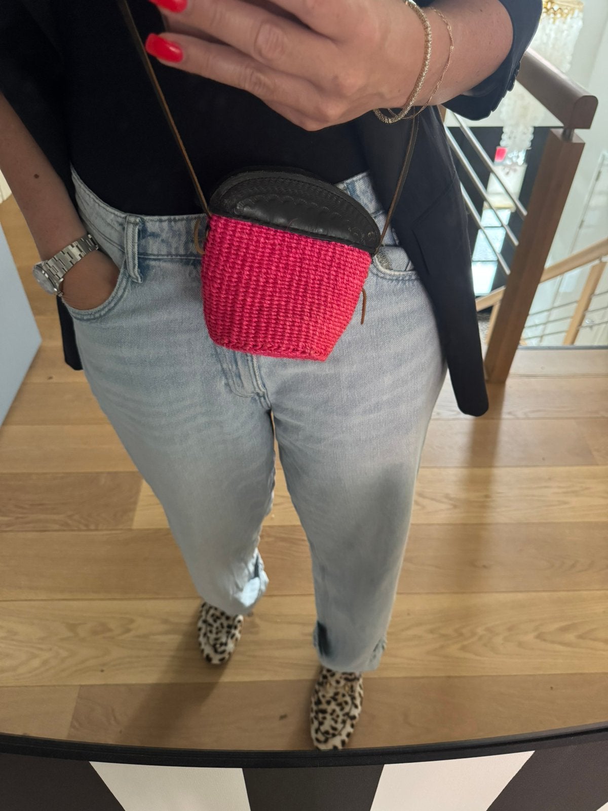 Fuchsia crossbody tasje | Festival | Ibiza | Boho, Ophalen of Verzenden, Wit, Schoudertasje
