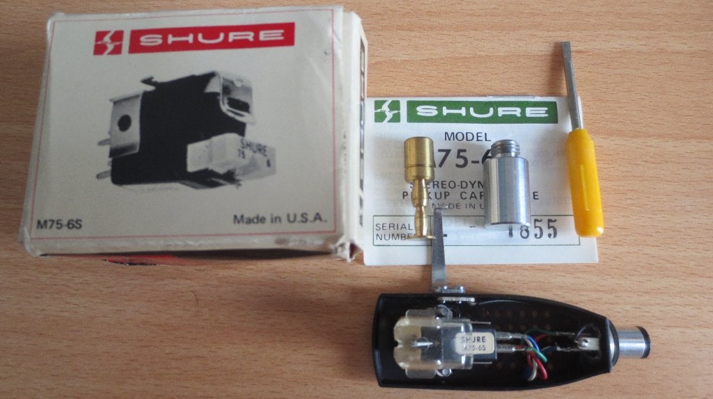 shure m75-6s cardridge, Ophalen of Verzenden, Gebruikt, Overige merken