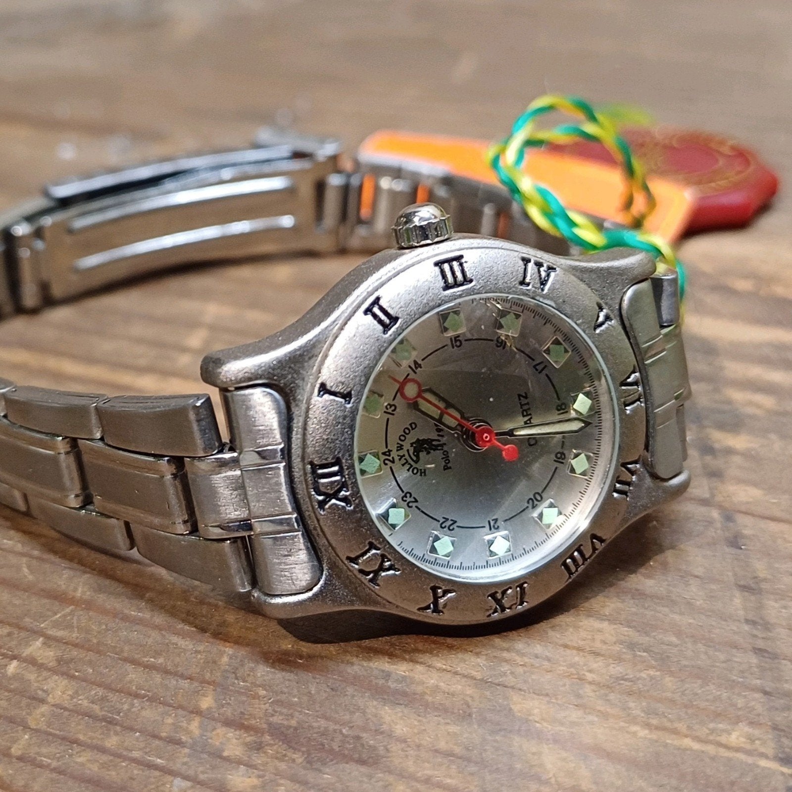 VINTAGE POLO QUARTZ HORLOGE, Overige merken, Staal, Staal, Polshorloge