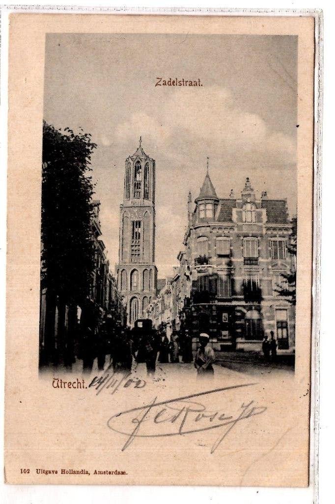 Utrecht Zadelstraat1902Hollandia no. 2, Verzenden, Voor 1920, Gelopen, Utrecht