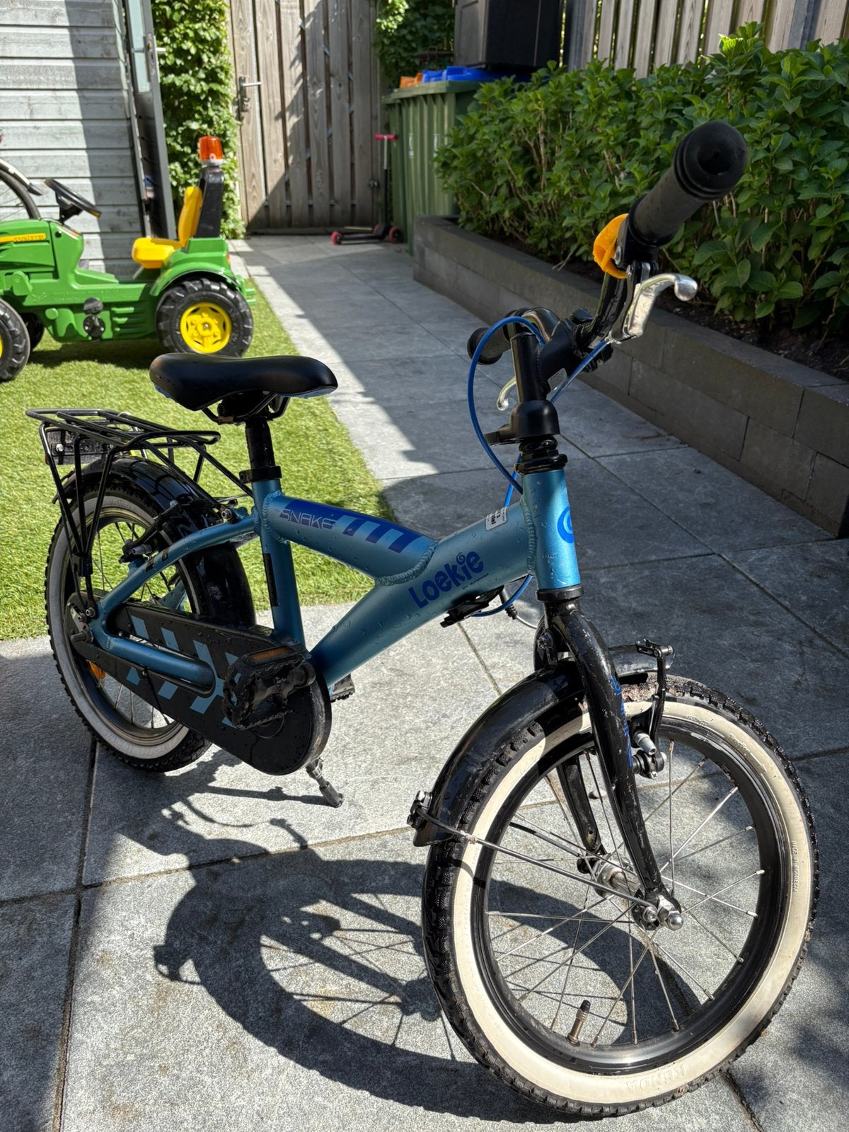 Leuke blauwe Loekie kinderfiets 16 inch, Ophalen, Gebruikt, 16 tot 20 inch