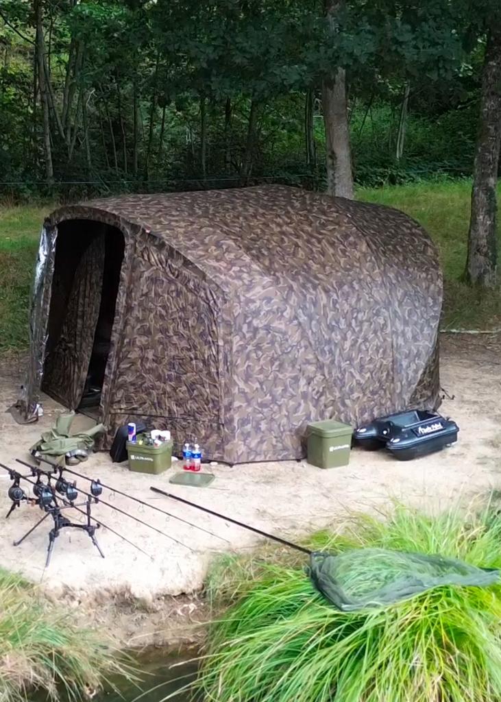 Fox R series 2 man xl bivvy camo, Ophalen, Zo goed als nieuw, Complete set