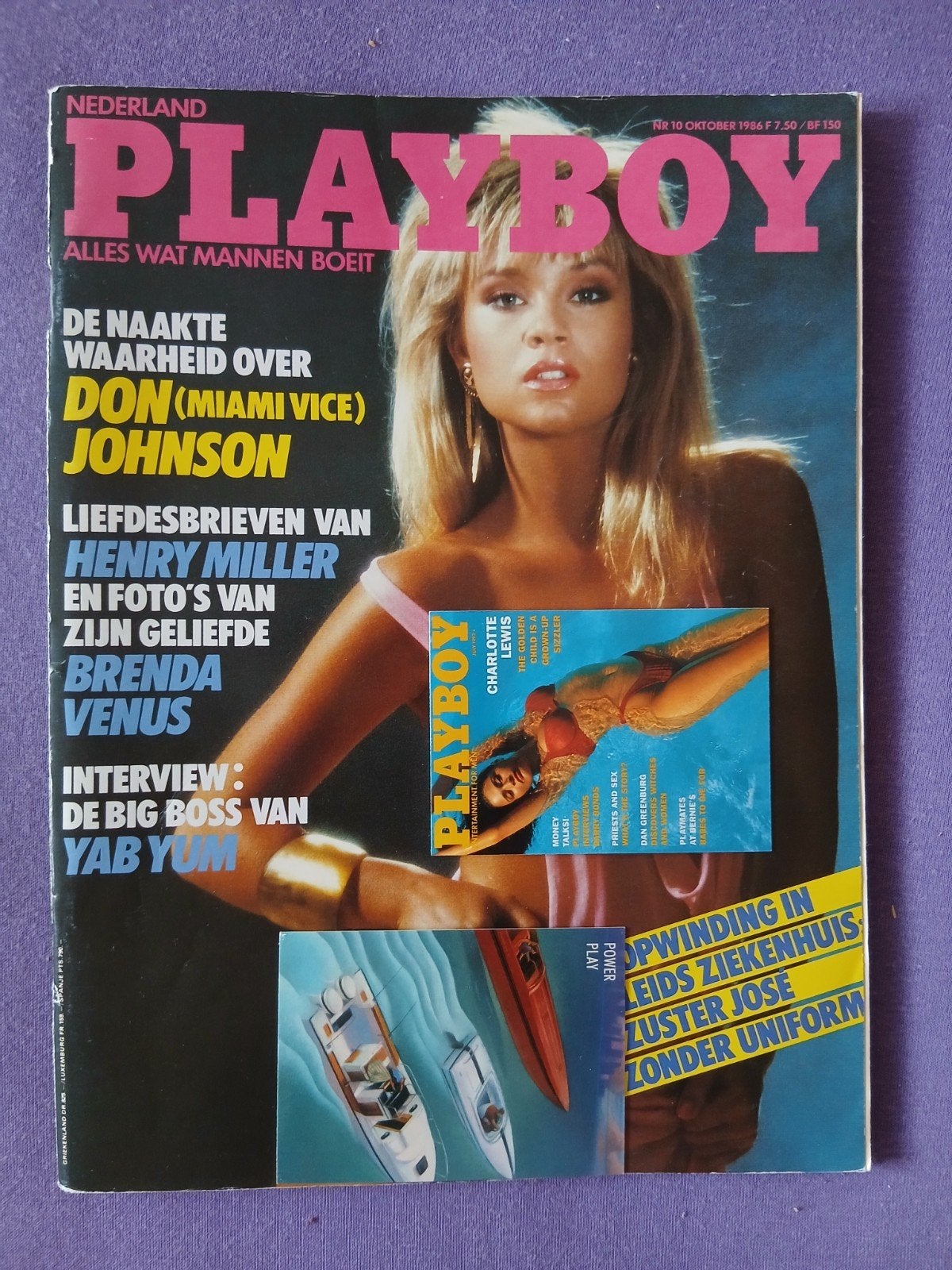 Playboy Nederland Oktober 1986 - Charlotte Lewis, Ophalen of Verzenden, Gelezen, Overige typen