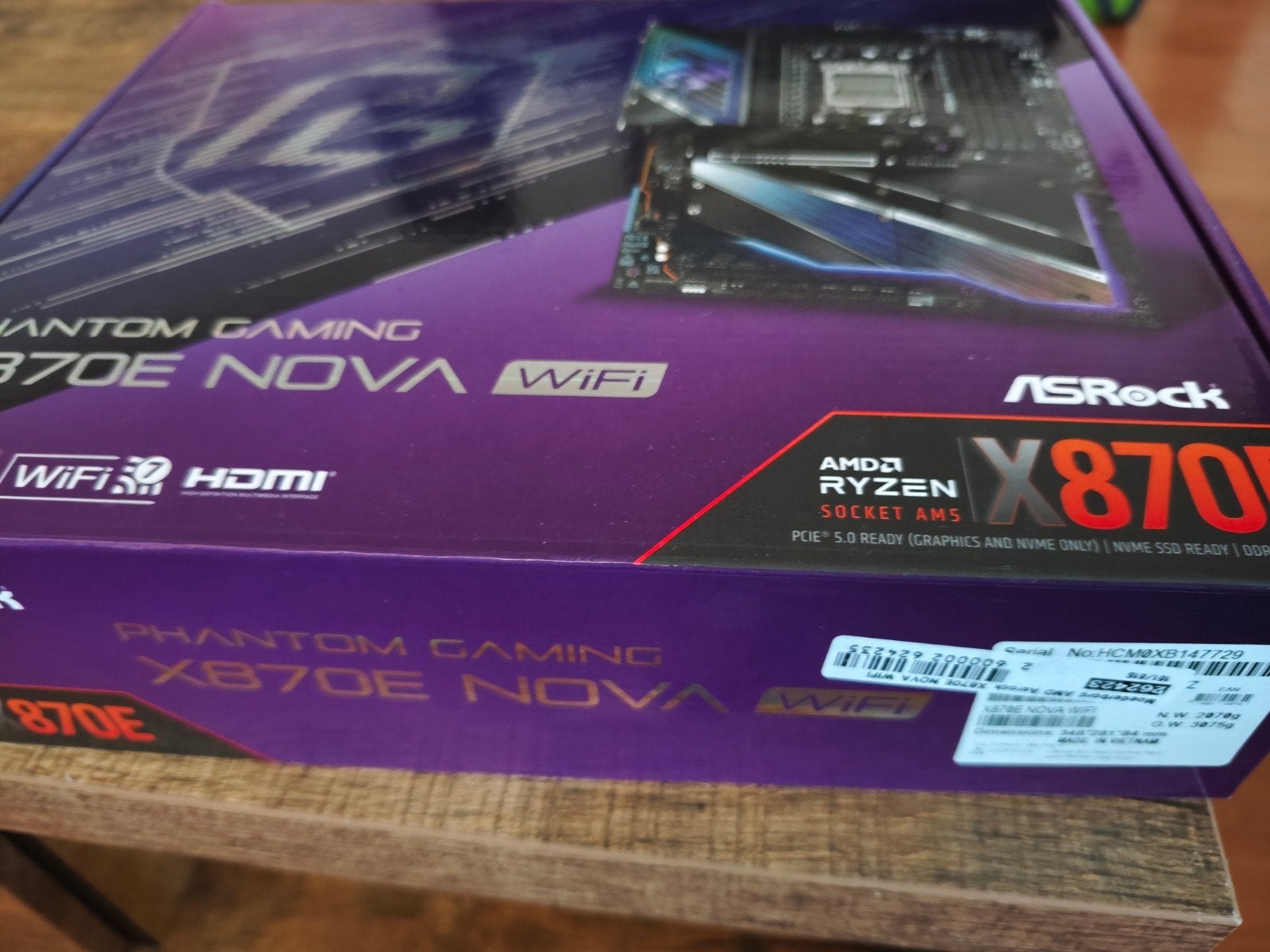 Asrock MK  X870E NOVA WIFI, Computers en Software, Moederborden, Ophalen, Zo goed als nieuw
