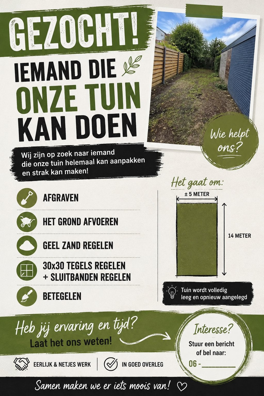 ‼️, Tuin en Terras, Aarde en Mest, Ophalen, Tuinaarde