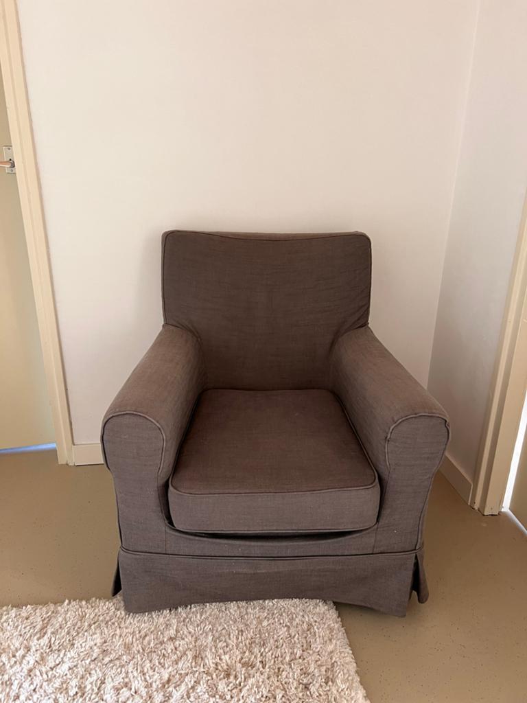 Fauteuil Ikea Grijs, Ophalen, Zo goed als nieuw, 75 tot 100 cm, 50 tot 75 cm