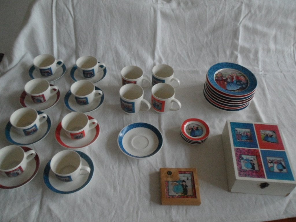 Douwe Egberts Rie Cramer servies diverse delen, Gebruikt, Overige merken, Ophalen of Verzenden, Overige stijlen
