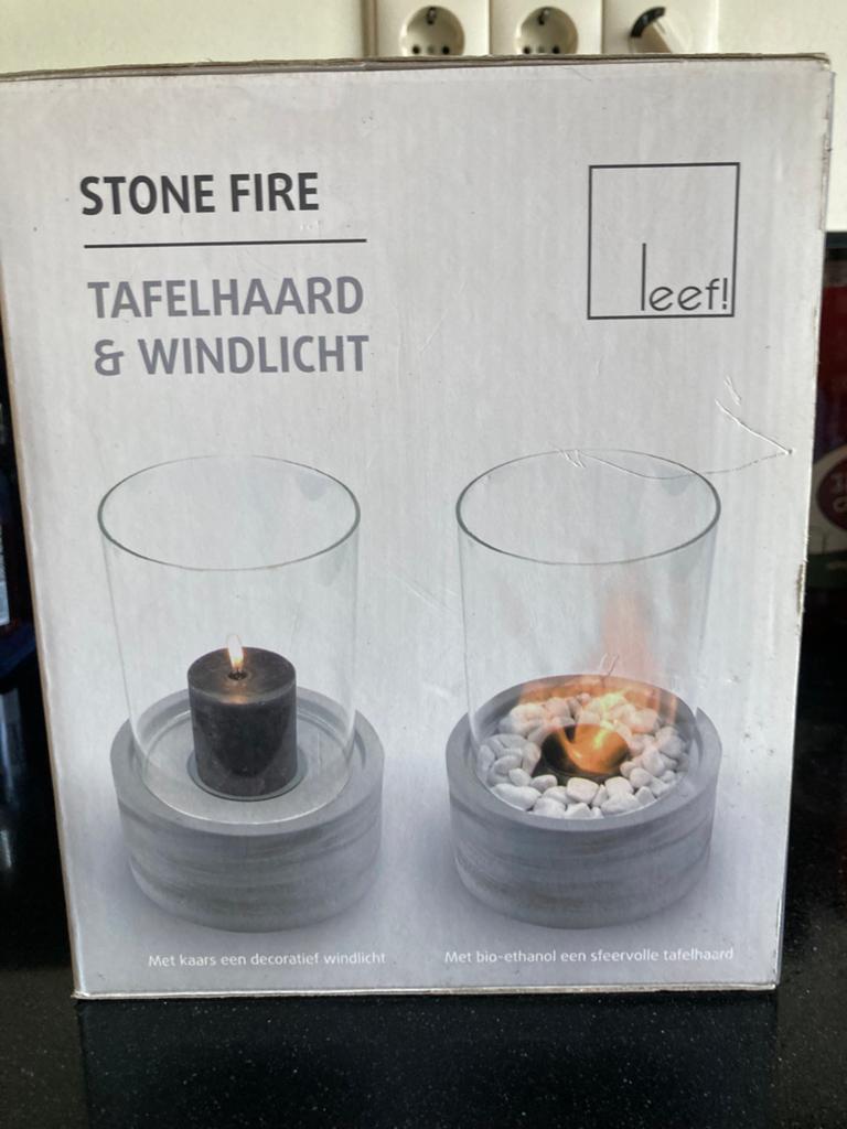 Bio ethanol tafelhaard / windlicht / brander  /  vuurschaal, Ophalen of Verzenden, Nieuw