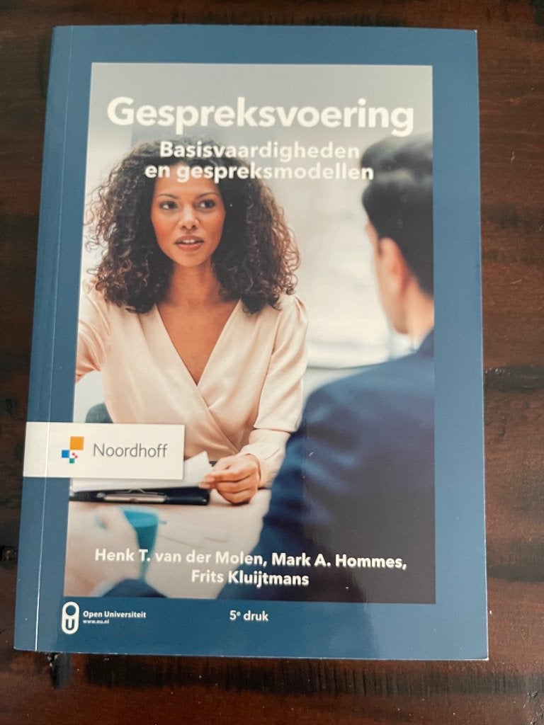 Gespreksvoering - Basisvaardigheden en gespreksmodellen, Boeken, Ophalen of Verzenden, Beta, Zo goed als nieuw, HBO