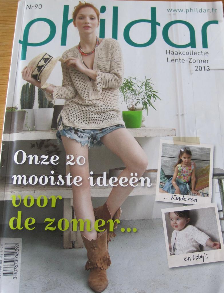 Phildar haak collectie - lente zomer 2013 - 20 haakpatronen, Boeken, Ophalen of Verzenden, Zo goed als nieuw, Breien en Haken