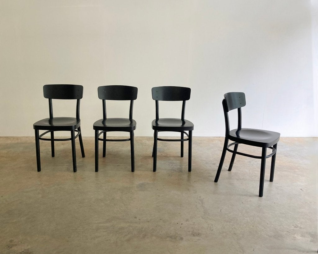 4x IKEA IDOLF stoelen zwart design Ola Wihlborg, Huis en Inrichting, Ophalen, Modern design, Gebruikt, Molenakkerstraat 10b
