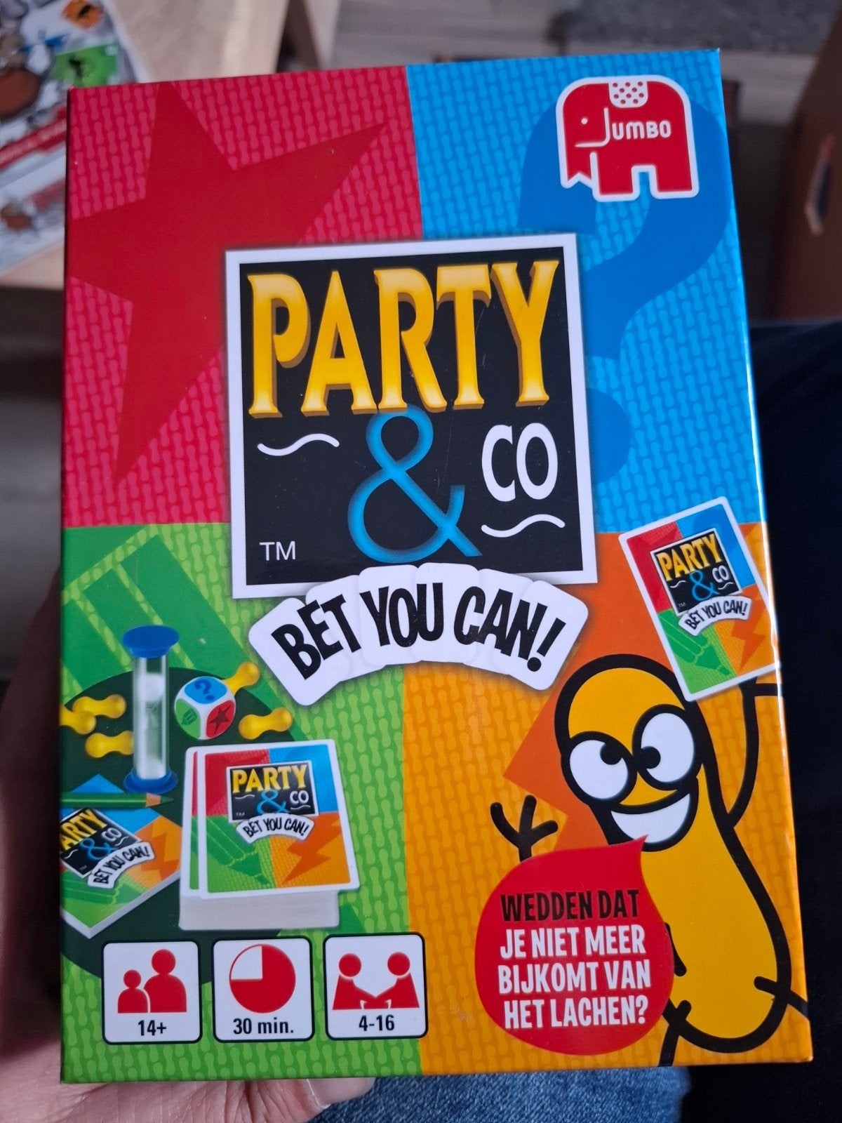 Party & Co Bet You Can! Gezelschapsspel van Jumbo, Drie of vier spelers, Ophalen of Verzenden, Gebruikt, Jumbo