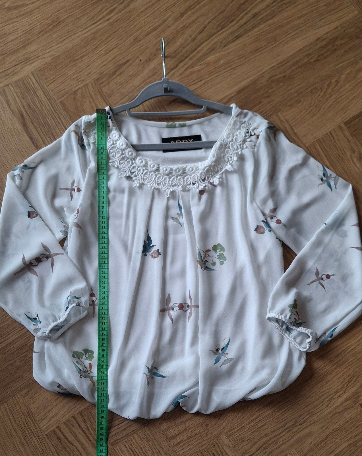 Addy by Addy van den Krommenacker blouse met vogelprint, Kleding | Dames, Maat 38/40 (M), Wit, Ophalen of Verzenden, Zo goed als nieuw