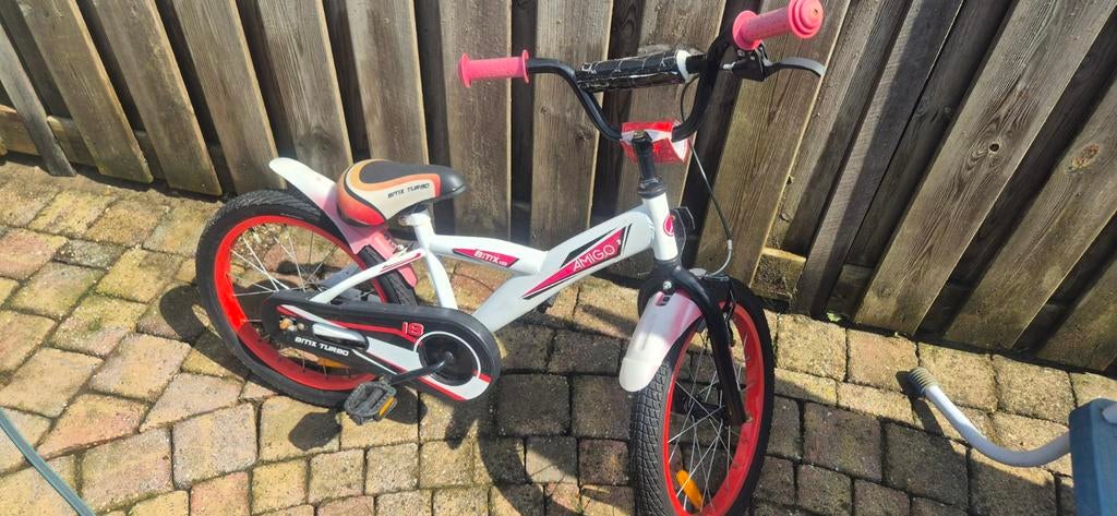 Amigo BMX Turbo kinderfiets 18 inch, Ophalen, Gebruikt, 16 tot 20 inch