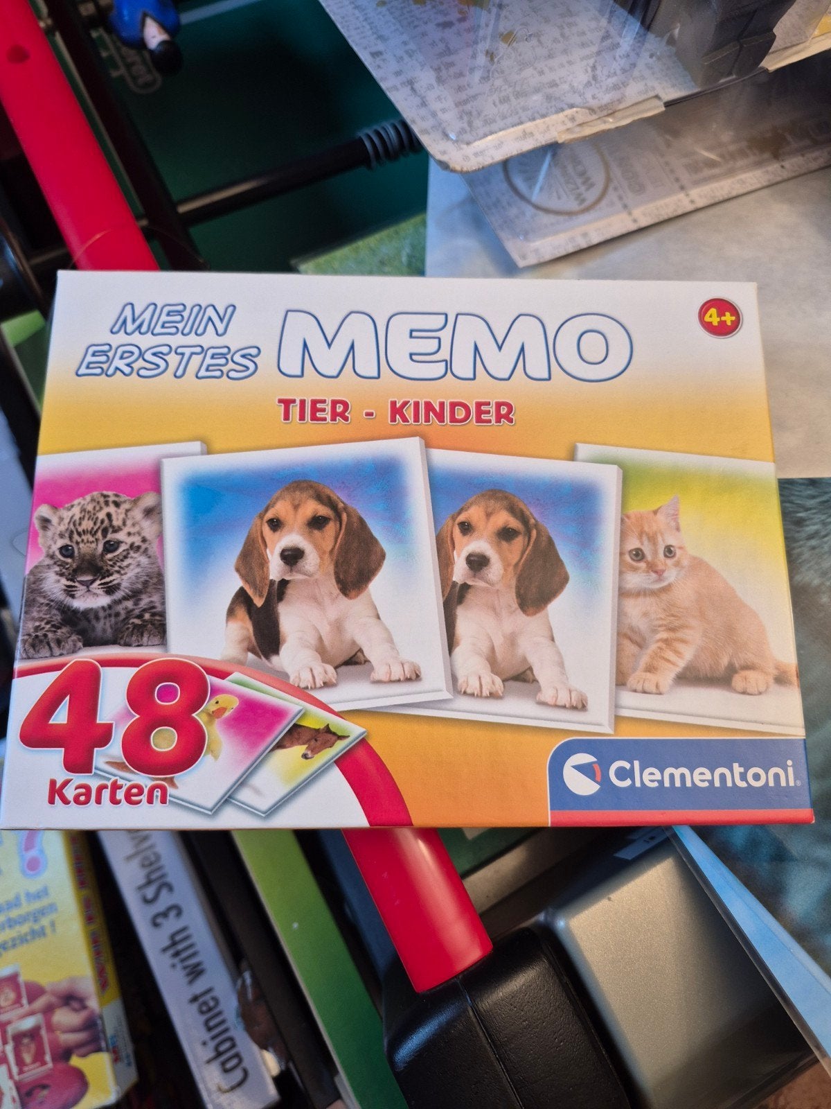 Mijn Eerste Memo: Dieren Memoryspel voor Kinderen, Een of twee spelers, Ophalen of Verzenden, Gebruikt, Clementoni
