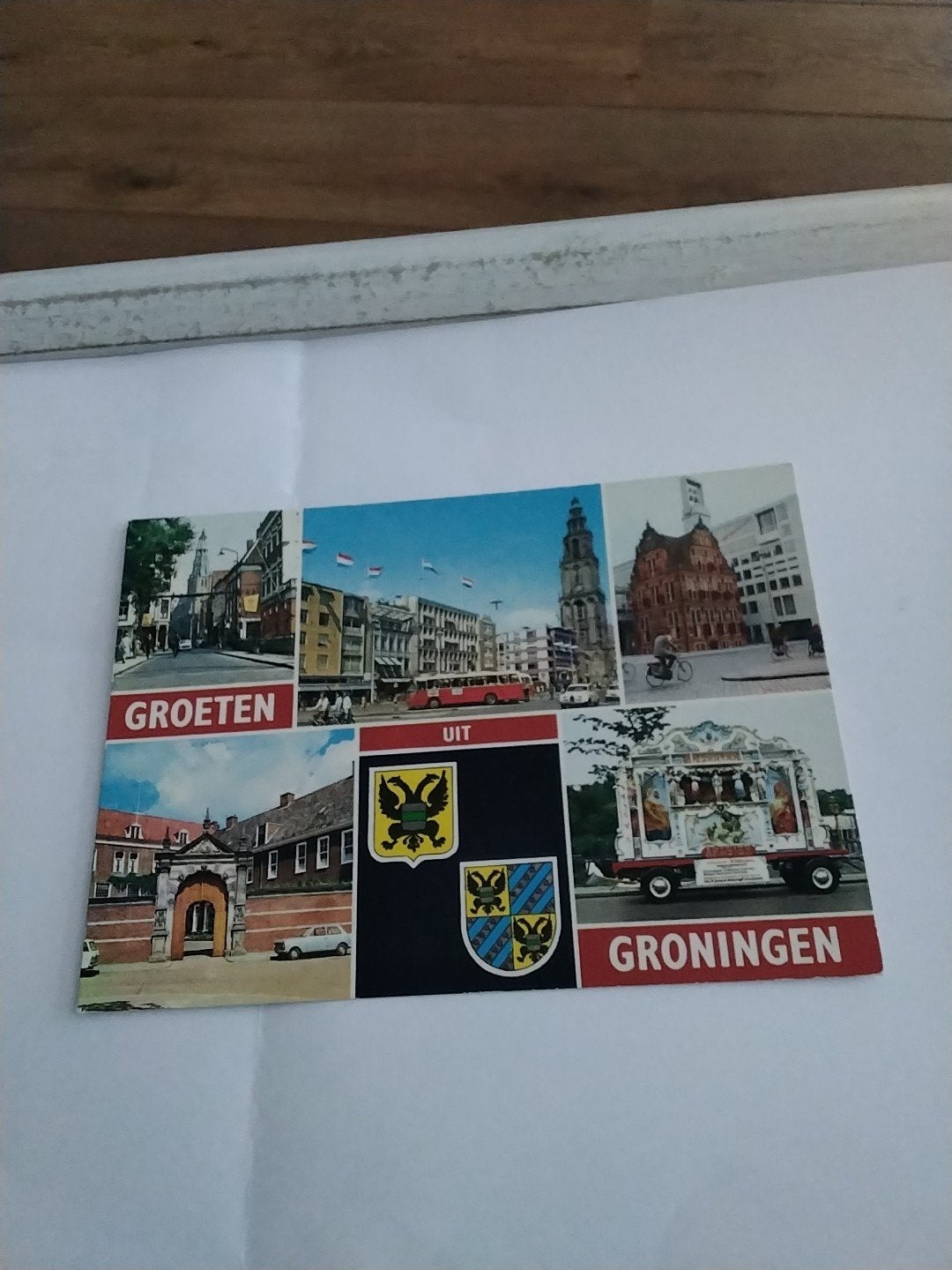 Ansichtkaart Groeten uit Groningen (Gelopen) 1977, Ophalen of Verzenden, 1960 tot 1980, Gelopen, Groningen
