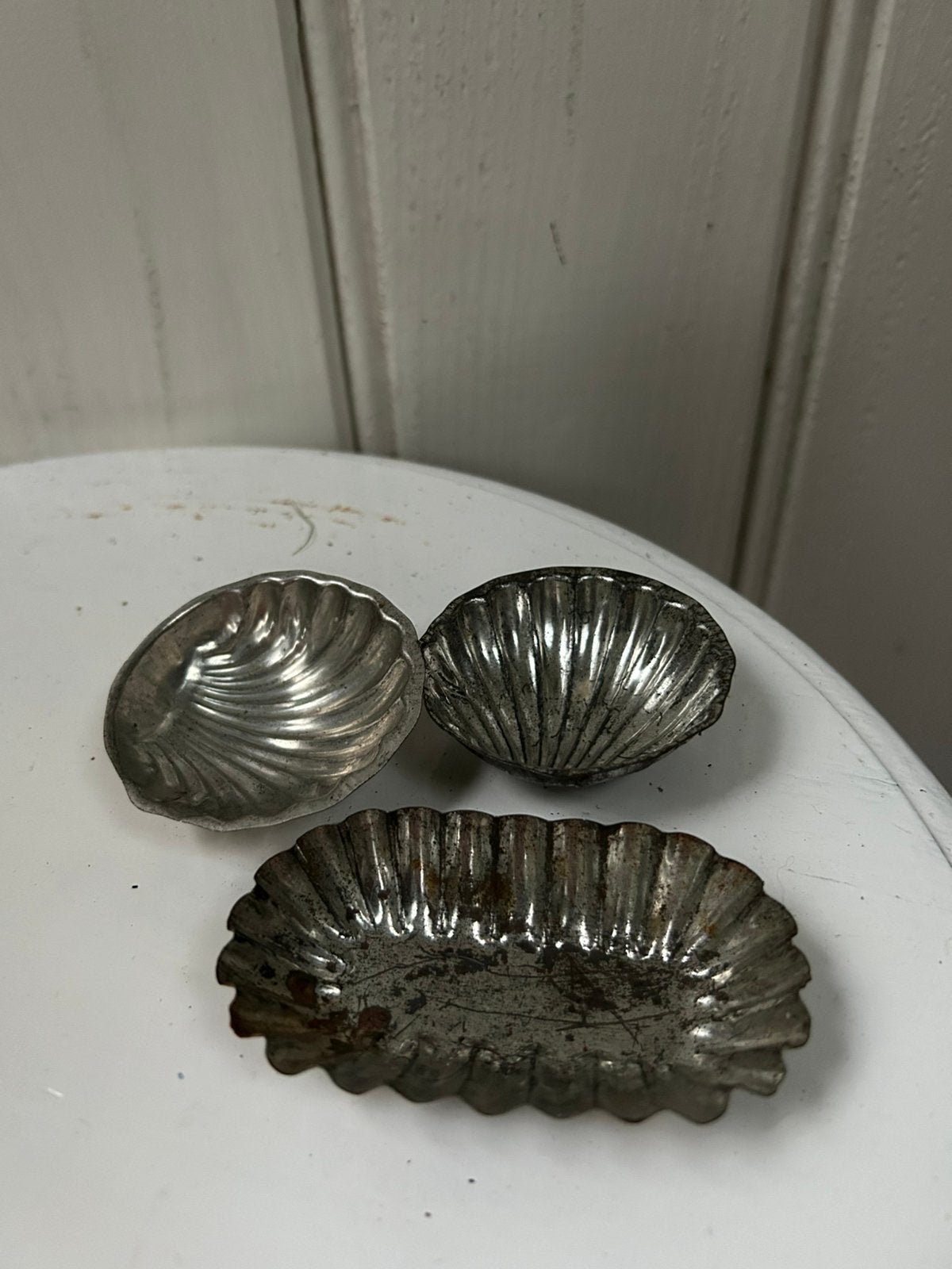 3 metalen bak vormpjes, Antiek en Kunst, Curiosa en Brocante, Ophalen of Verzenden