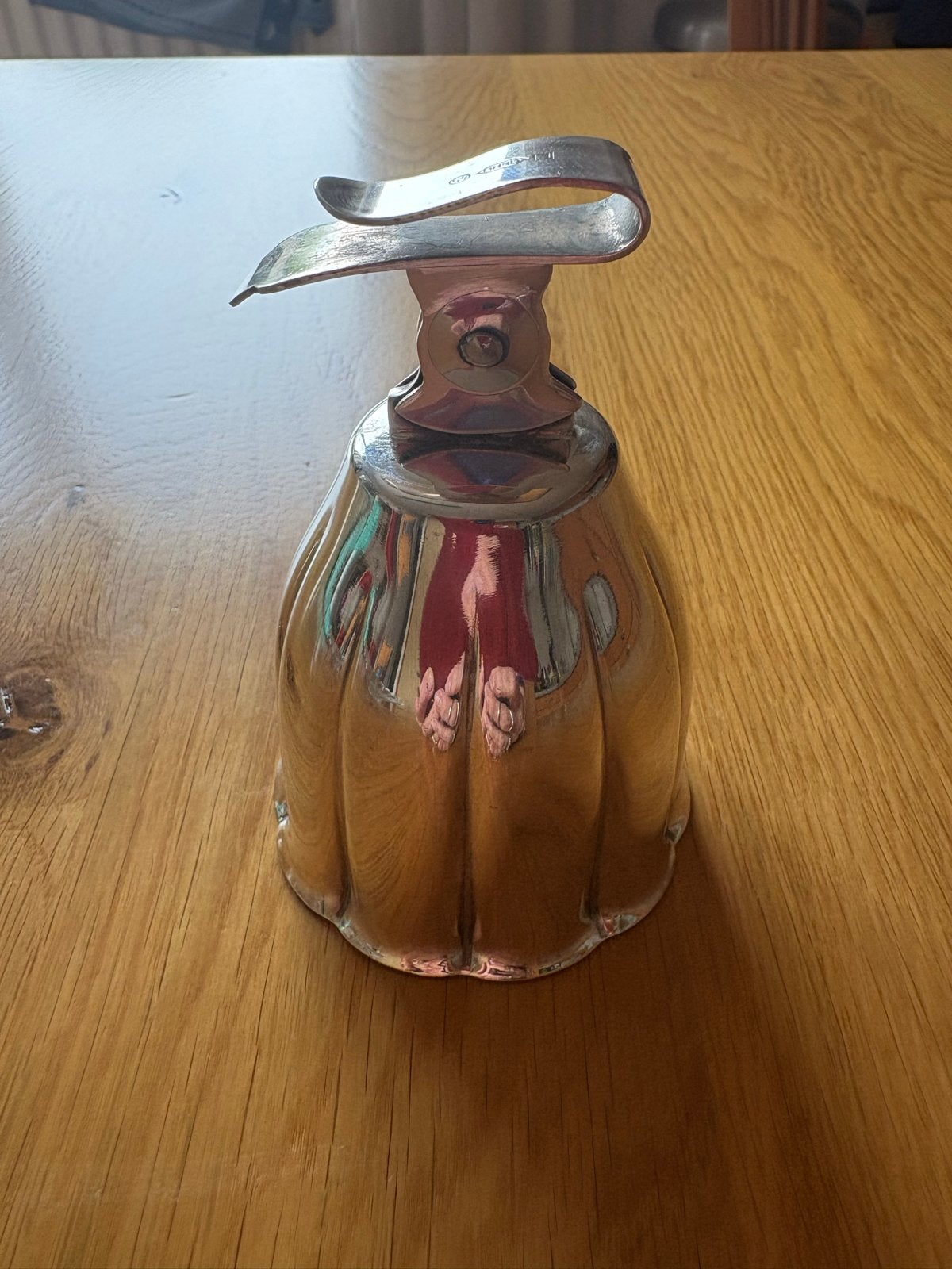 Vintage Gero 45 verzilverd taartvorkjeshouder met klem, Ophalen of Verzenden, Zilver