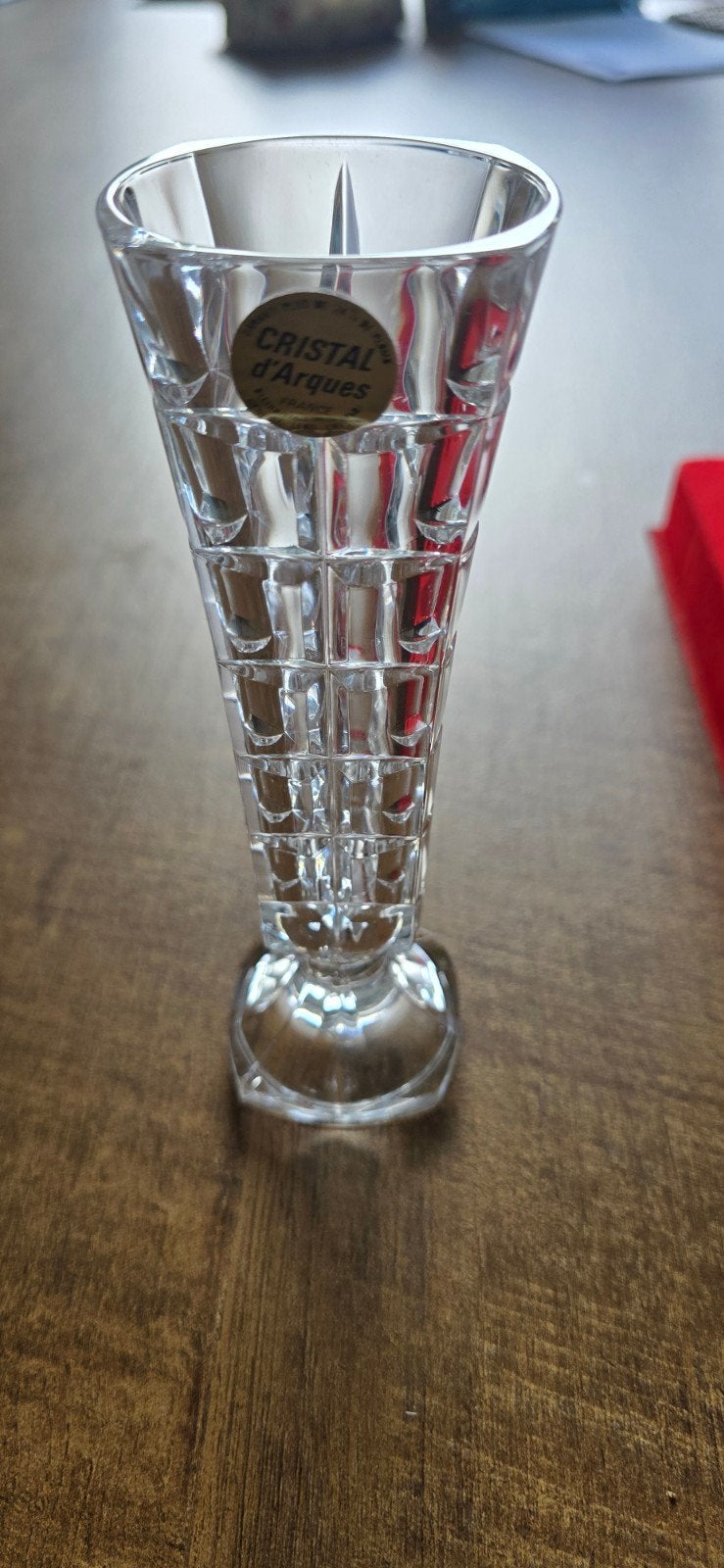 Cristal d'Arques Soliflor vaas 17 cm, Ophalen of Verzenden