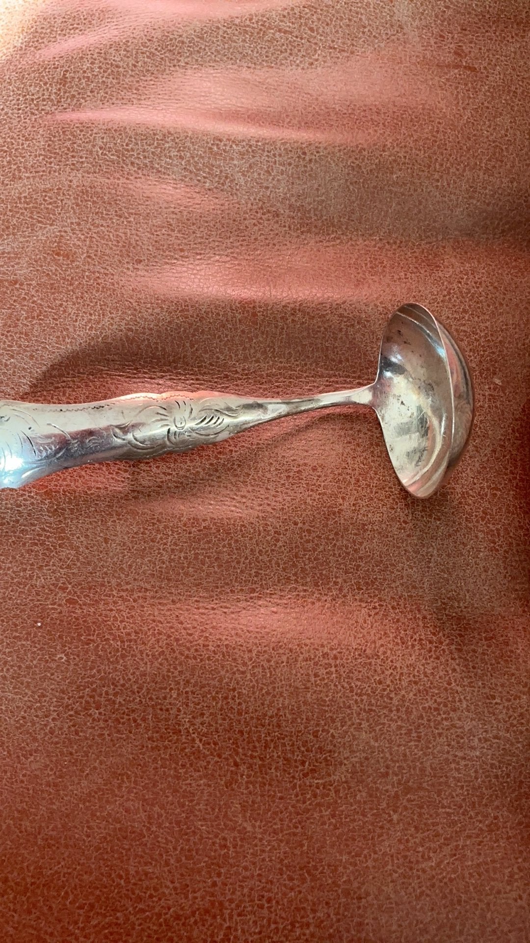 Zilveren saus of room lepel, Ophalen of Verzenden, Zilver