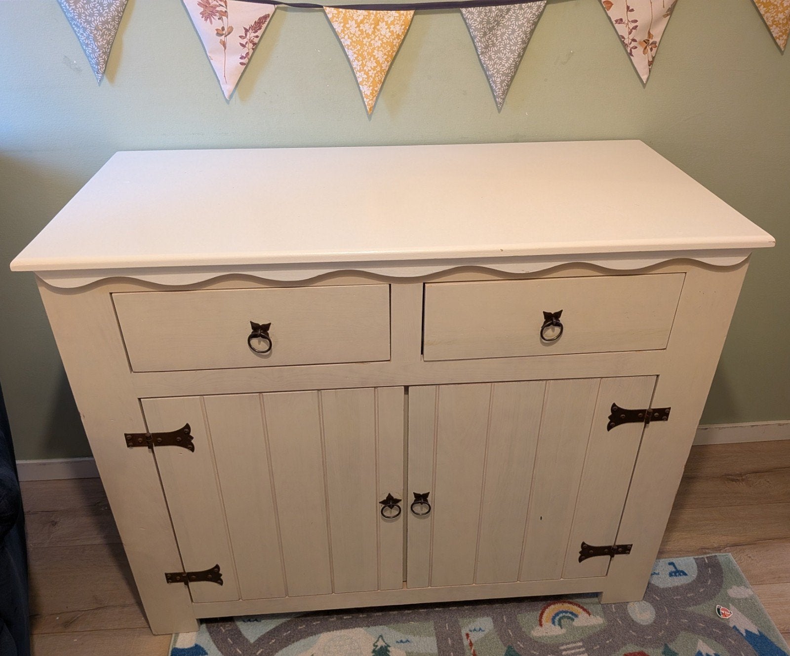 Babykamer - Commode, Kast, Ledikant, Kinderen en Baby's, Kinderkamer | Complete kinderkamers, Ophalen, Zo goed als nieuw, Jongetje of Meisje