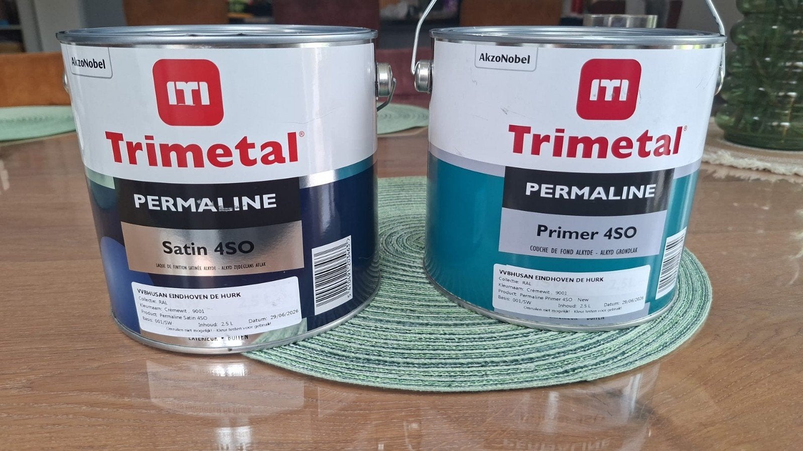 Trimetal Permaline Verf en Primer - Nieuw, Ophalen, Wit, Nieuw, Lak