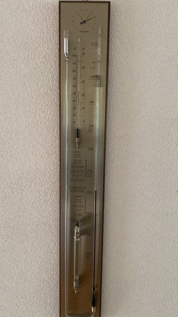Roselli Baroscoop  – barometer, thermometer & hygrometer, Ophalen, Zo goed als nieuw, Barometer