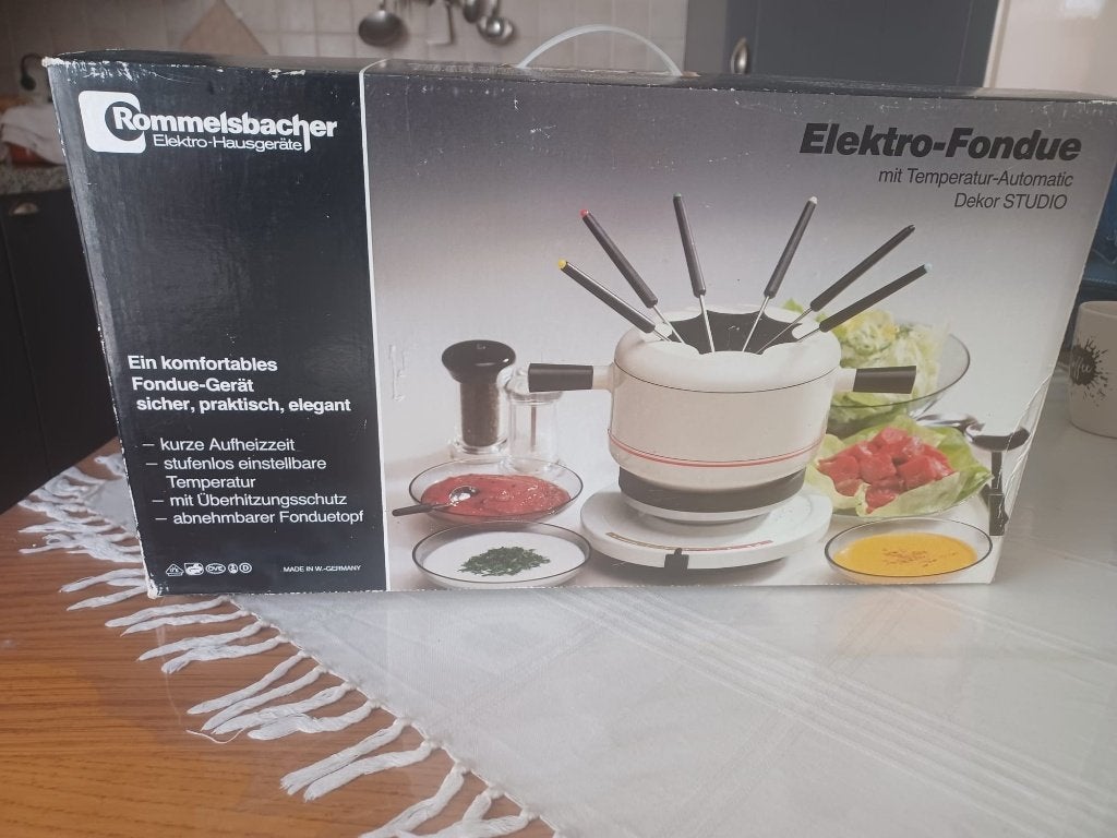 Electrische fondueset, Ophalen of Verzenden, Elektrisch, Fondueset