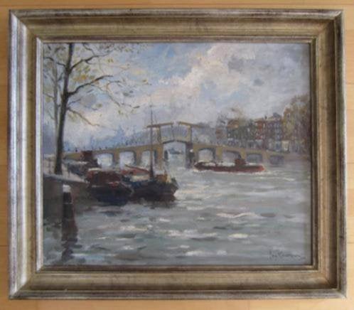 ==4 stadsgezichten Amsterdam====JAN KORTHALS 1916-1972==, Ophalen of Verzenden