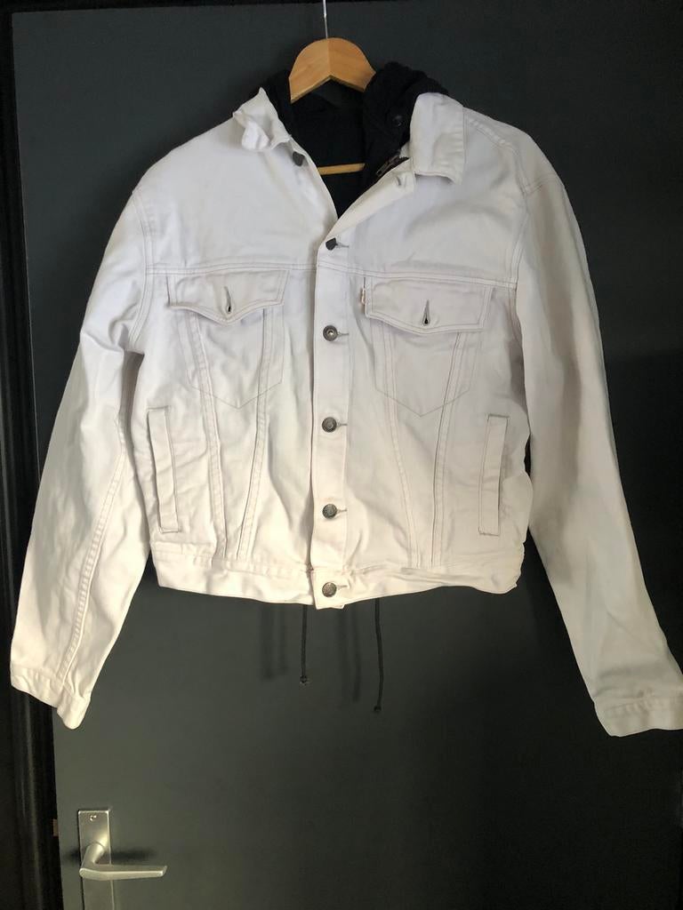Levis wit spijkerjack M. Truckers model met binnen vest., Kleding | Heren, Ophalen of Verzenden, Nieuw, Maat 48/50 (M), Wit