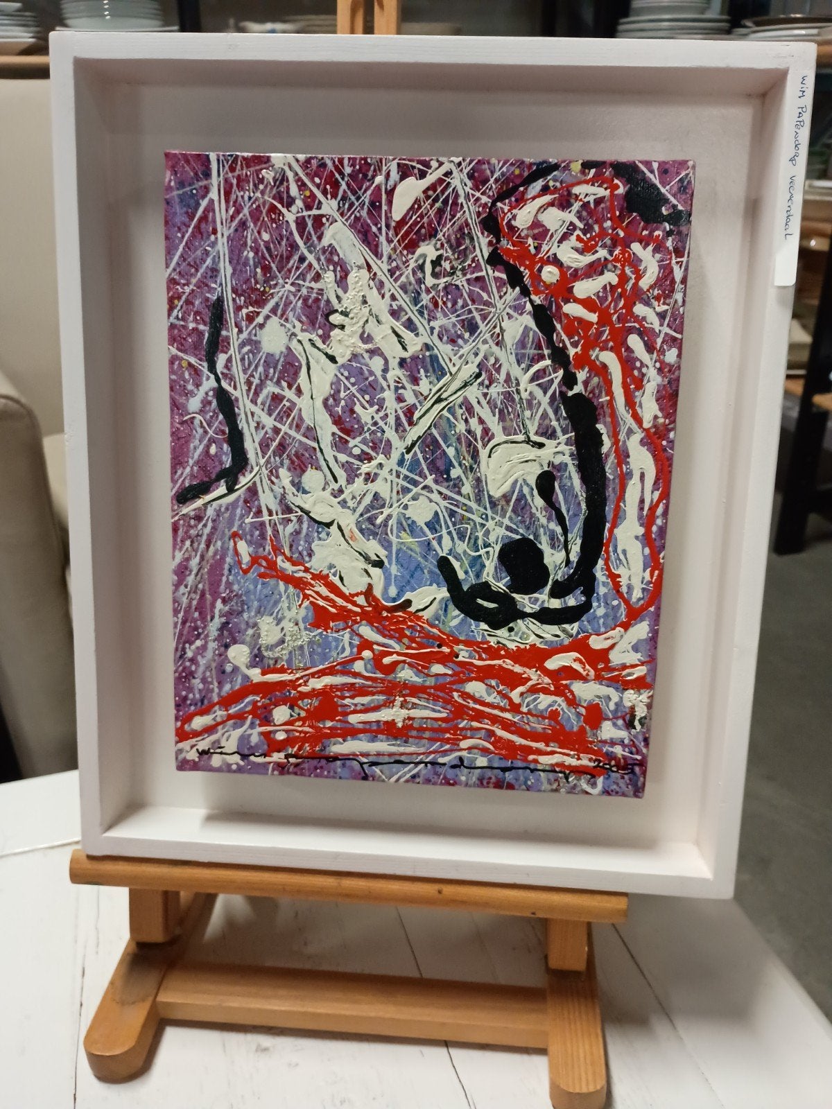 Abstract Schilderij - Wim Papendorp Veenendaal, Antiek en Kunst, Ophalen