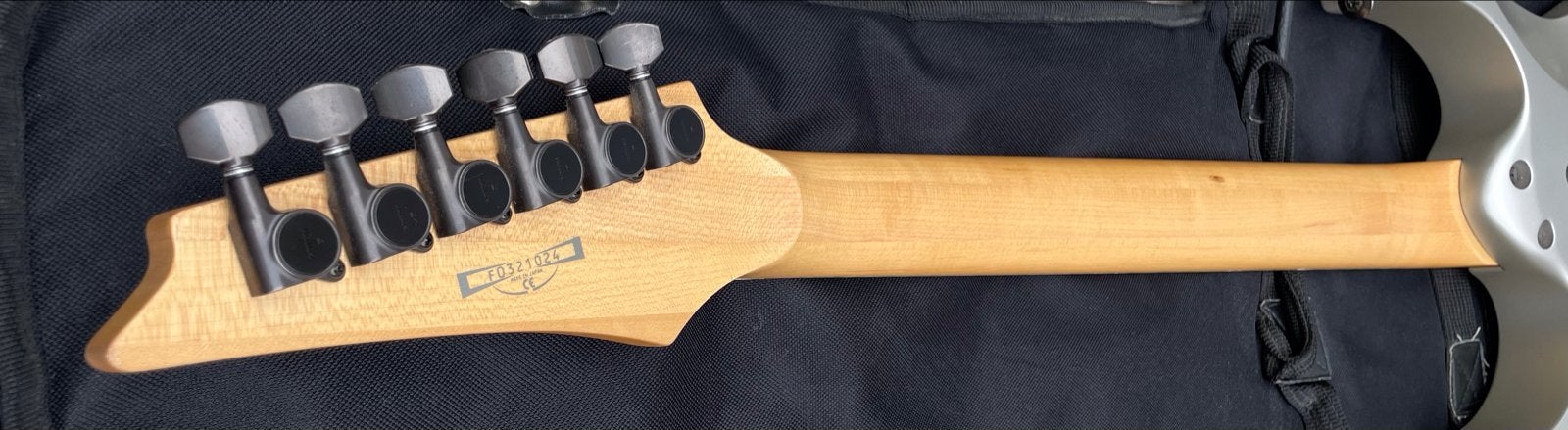 Ibanez Prestige RG2570 EX Vital Silver (2003), Ophalen, Zo goed als nieuw, Solid body, Ibanez
