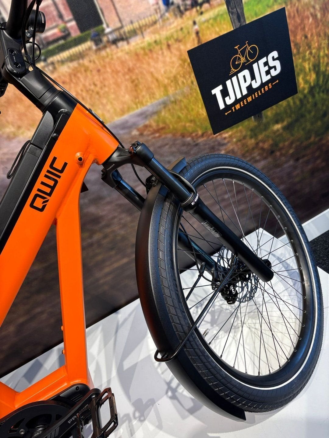 QWIC Atlas elektrische fiets | heren | Oranje | M/L/XL, -, -, Nieuw, -