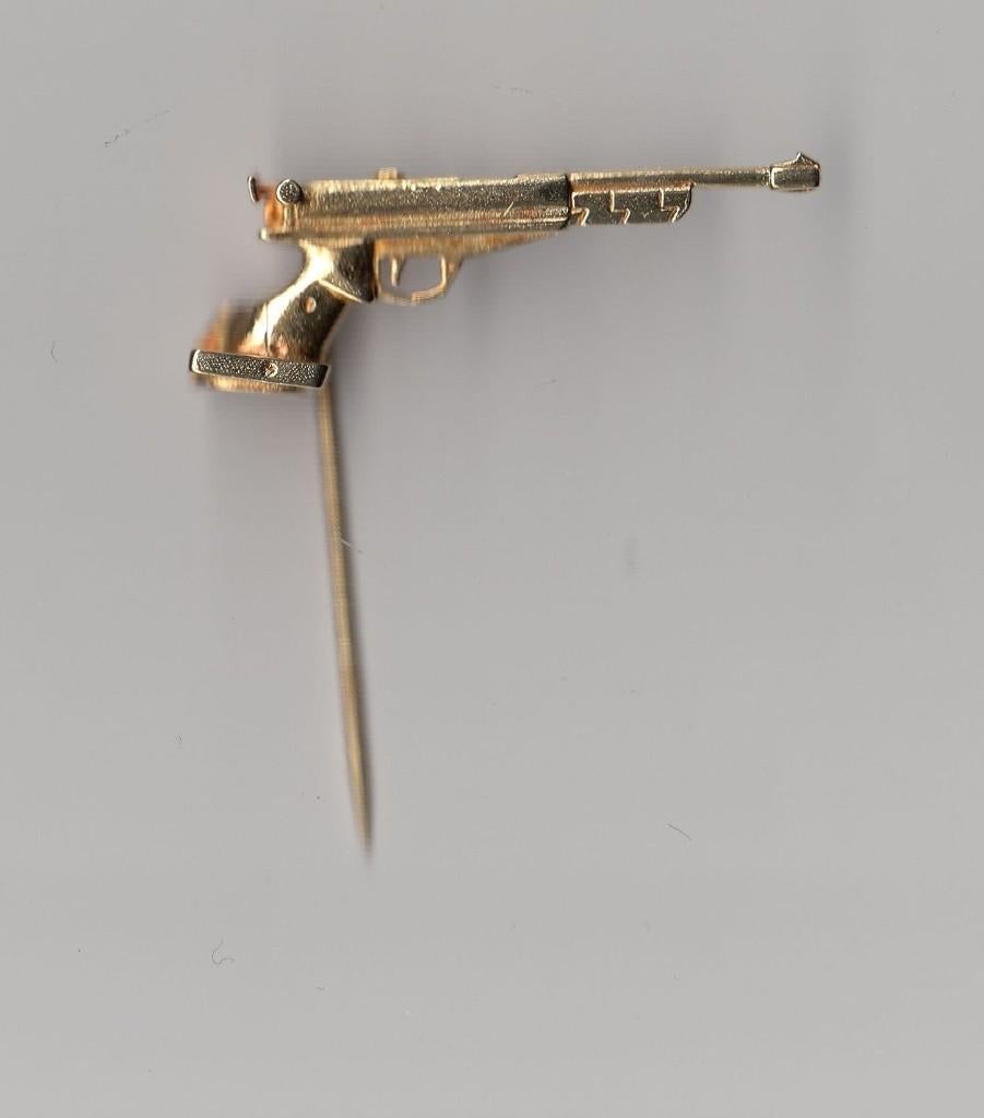 Pistool Geweer speldje, Niet vindbaar, Niet vindbaar, Nederland, Embleem of Badge